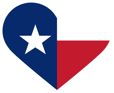 Texas Heart Flag